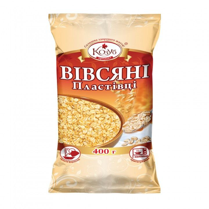 Пластівці вівсяні Козуб пакет 400г